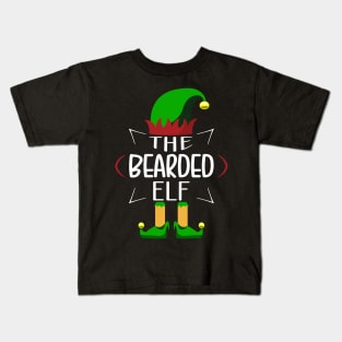 The Bearded Elf Christmas Party Pajama Kids T-Shirt